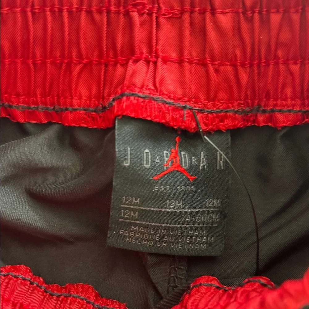 Jordan Black and Red 12 Month Short Set NWT